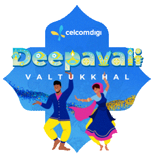 Diwali Saree Sticker by CelcomDigi