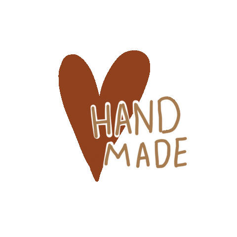 Hand Made Heart Sticker by Open Hands Creative