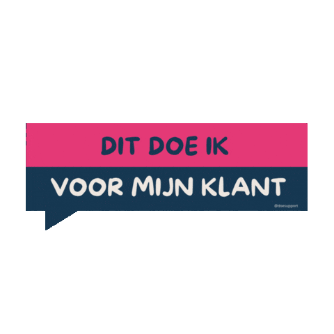 Tekstbalk Sticker by DOE Support