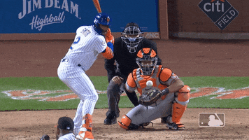 Ny Mets Swing GIF by New York Mets