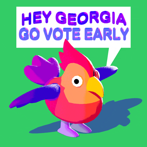 Bird Vote Early GIF by #GoVote