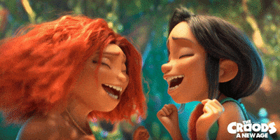 Happy Best Friends GIF by The Croods: A New Age