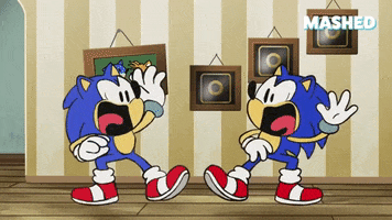 Screaming Sonic The Hedgehog GIF by Mashed