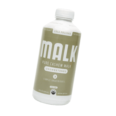 Almond Milk Sticker by MALK Organics