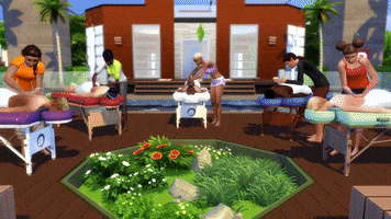 Relax Spa GIF by The Sims