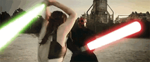 star wars lightsabers GIF by Digg