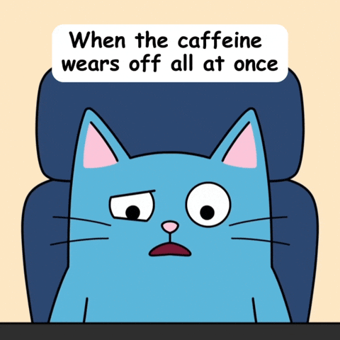 Dragging Blue Cat GIF