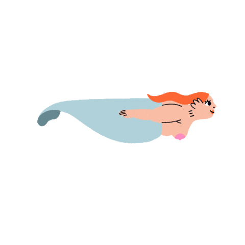 Fish Mermaid Sticker by taylor_final_v02