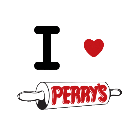 Huntington Beach I Love Pizza Sticker by Perry's Pizza (Brookhurst & Hamilton)