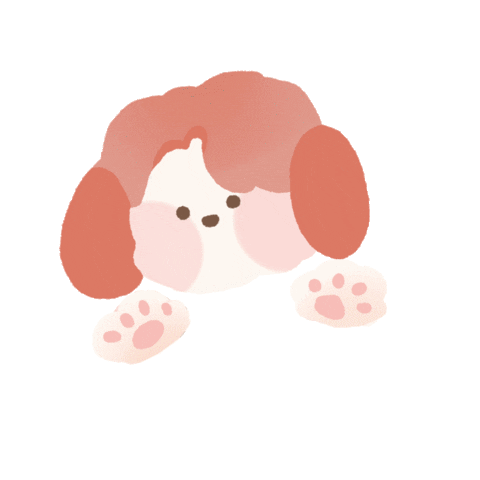 Illustration Puppy Sticker