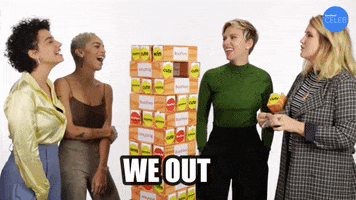 We Are Out Scarlett Johansson GIF by BuzzFeed