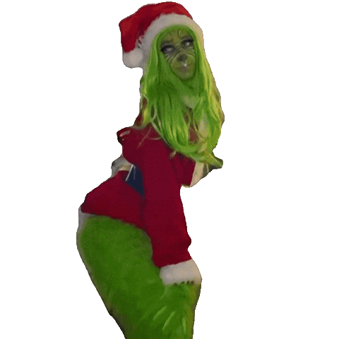 The Grinch Christmas Sticker by KoiJay