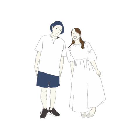 Summer Couple Sticker