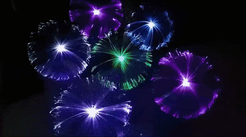 Animated GIF of jellyfish solar garden lights