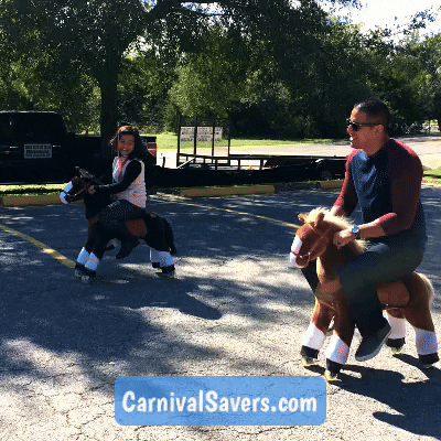 CarnivalSavers pony carnival savers carnivalsaverscom dad race GIF