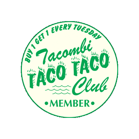 Taco Tuesday Sticker by Tacombi