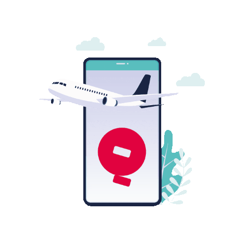 Plane Transport Sticker by Sila Qatar