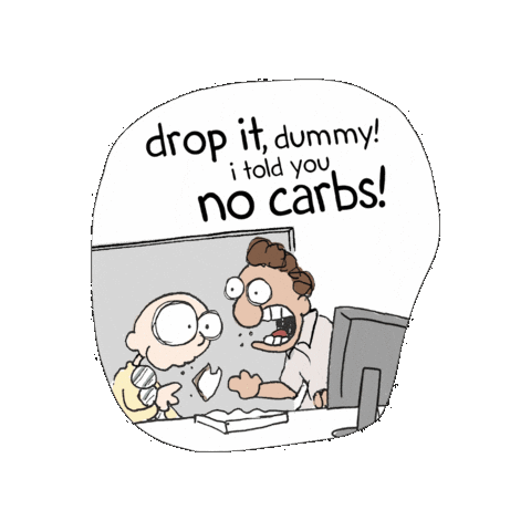 Dieting Sticker by Chad Strawderman