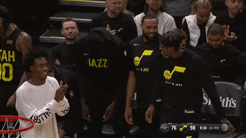 Happy Basketball GIF by Utah Jazz