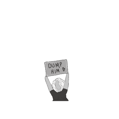 Breakup Dump Him Sticker
