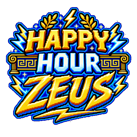 Happyhour Sticker by Zeus Greek Sweets & Kava