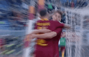 best friends hug GIF by AS Roma