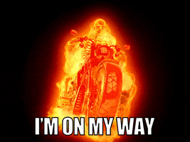 On My Way Fire GIF by Sealed With A GIF