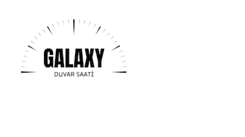 Galaxy Duvar Saati Sticker