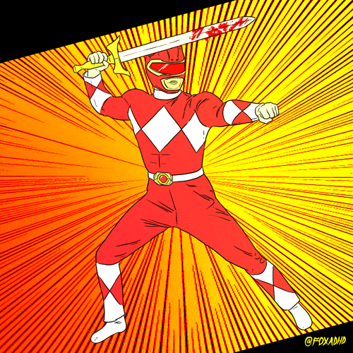 power rangers illustration GIF by Animation Domination High-Def