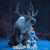 friends group hug group hug gif