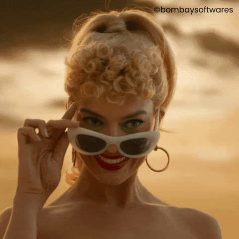 Margot Robbie Flirt GIF by Bombay Softwares