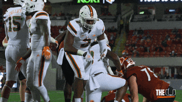 College Football Eating GIF by Miami Hurricanes