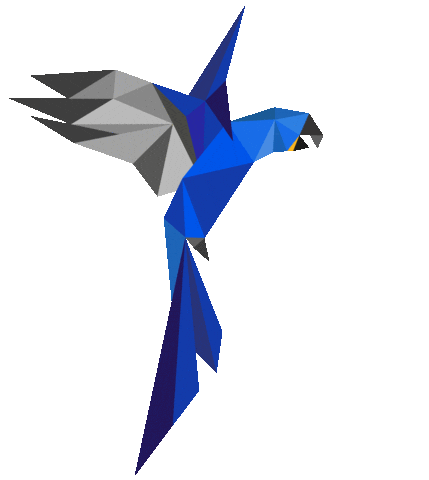 Logo Rainbow Bird Sticker by Parrot Media Werbeagentur