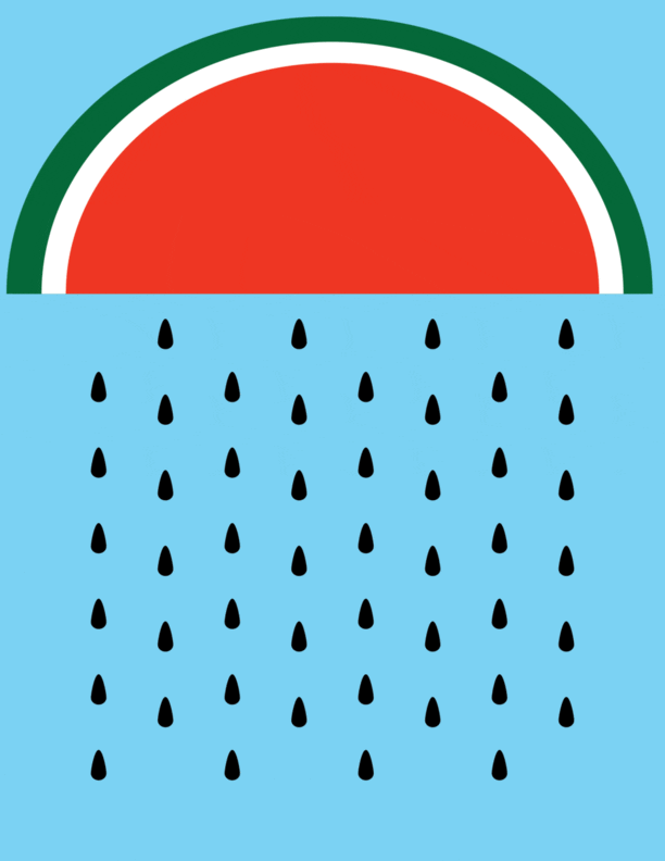 Rainy Day Rain GIF by National Watermelon Assocaiton