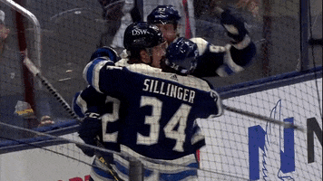 Team Work Together GIF by Columbus Blue Jackets