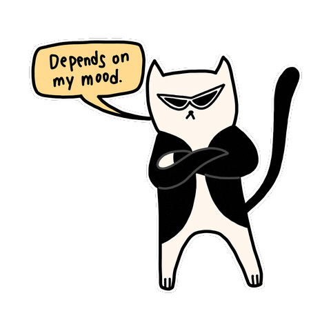 Depends Tuxedo Cat Sticker by Rocketpong