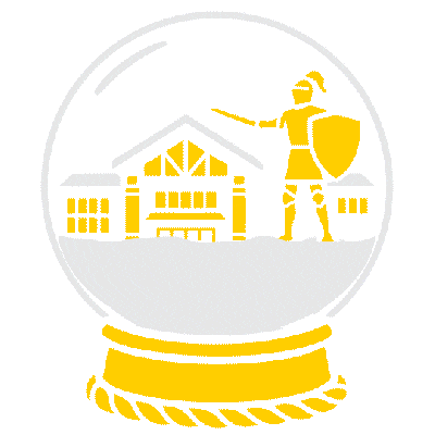 Golden Knight Sticker by Clarkson University