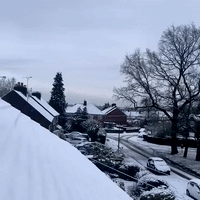 Town of Knutsford Blanketed in Snow as Winter Weather Hits Parts of UK