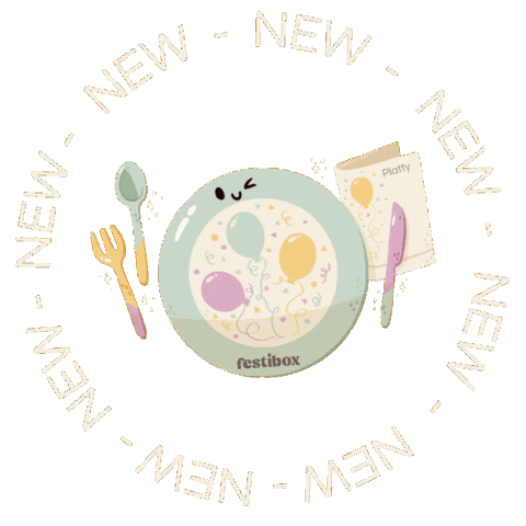 New Post Plate Sticker by Festibox