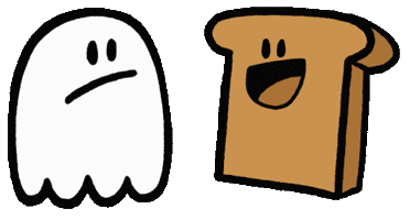 Friends Ghost Sticker by Phil Corbett