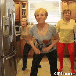 grandma dancing GIF