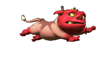 Barong Running Sticker by Komarong Animation