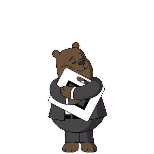 Bear Love Sticker by Sketchboard Pro