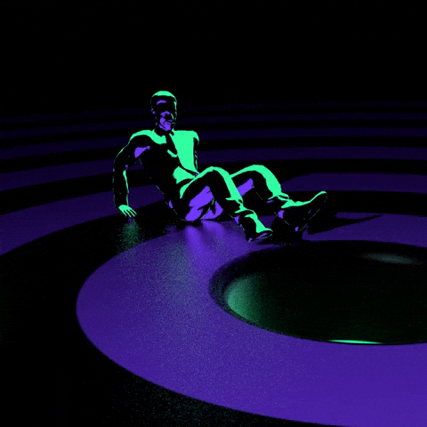 Scared 3D GIF by Sam Jack Gilmore - Scared 3D GIF by Sam Jack Gilmore