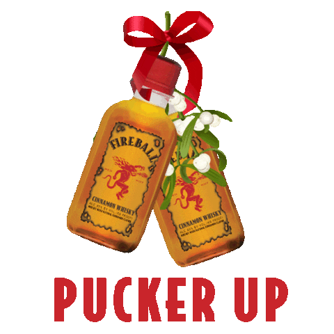 Jack Daniels Kiss Sticker by Fireball Whisky