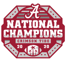 National Champions Alabama Sticker by College Colors Day
