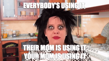 freaking out crazy eyes GIF
