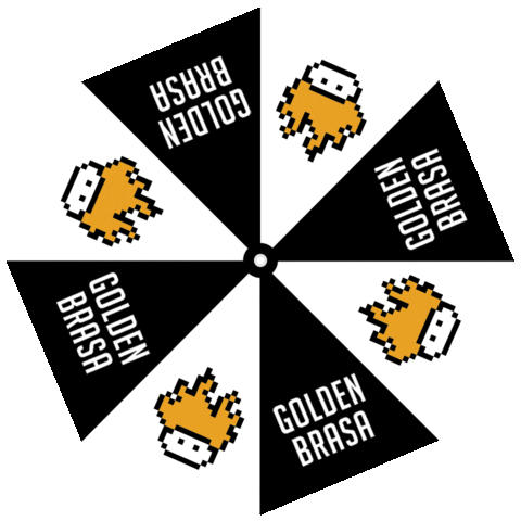 Golden Brasa Sticker