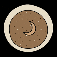 artistina coffee winter magic moon GIF