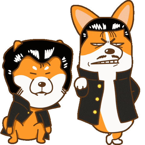 Corgi Shiba Sticker